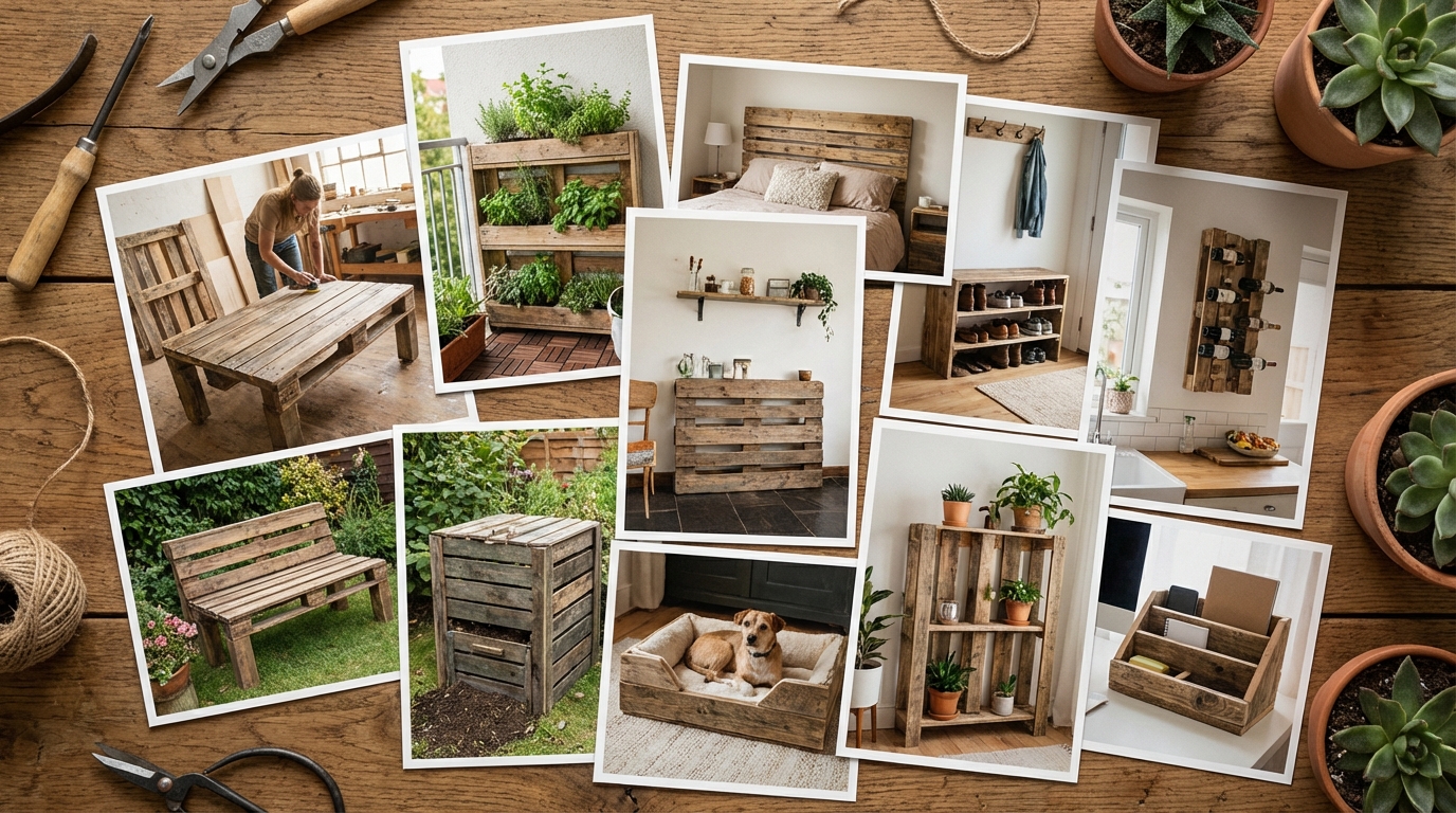 10 trucs faciles à faire avec des palettes pour votre déco