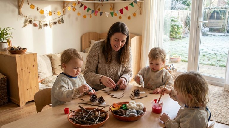 Bricolage de noël facile pour les maternelles en petite section
