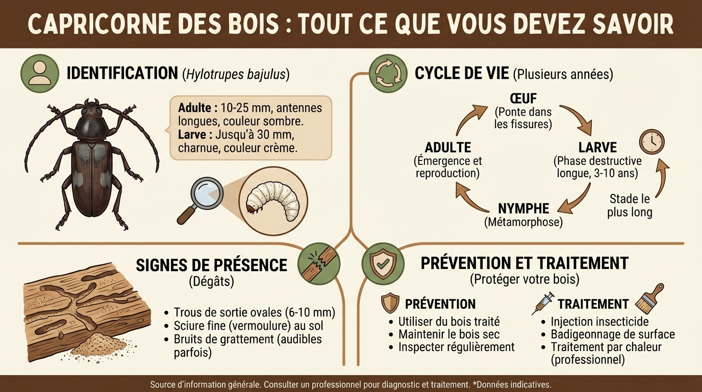Risques associés au capricorne bois