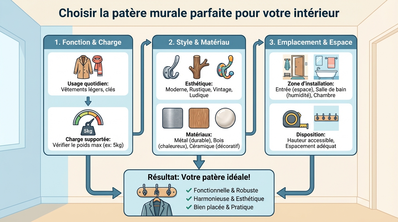 Comment installer une patère murale ?