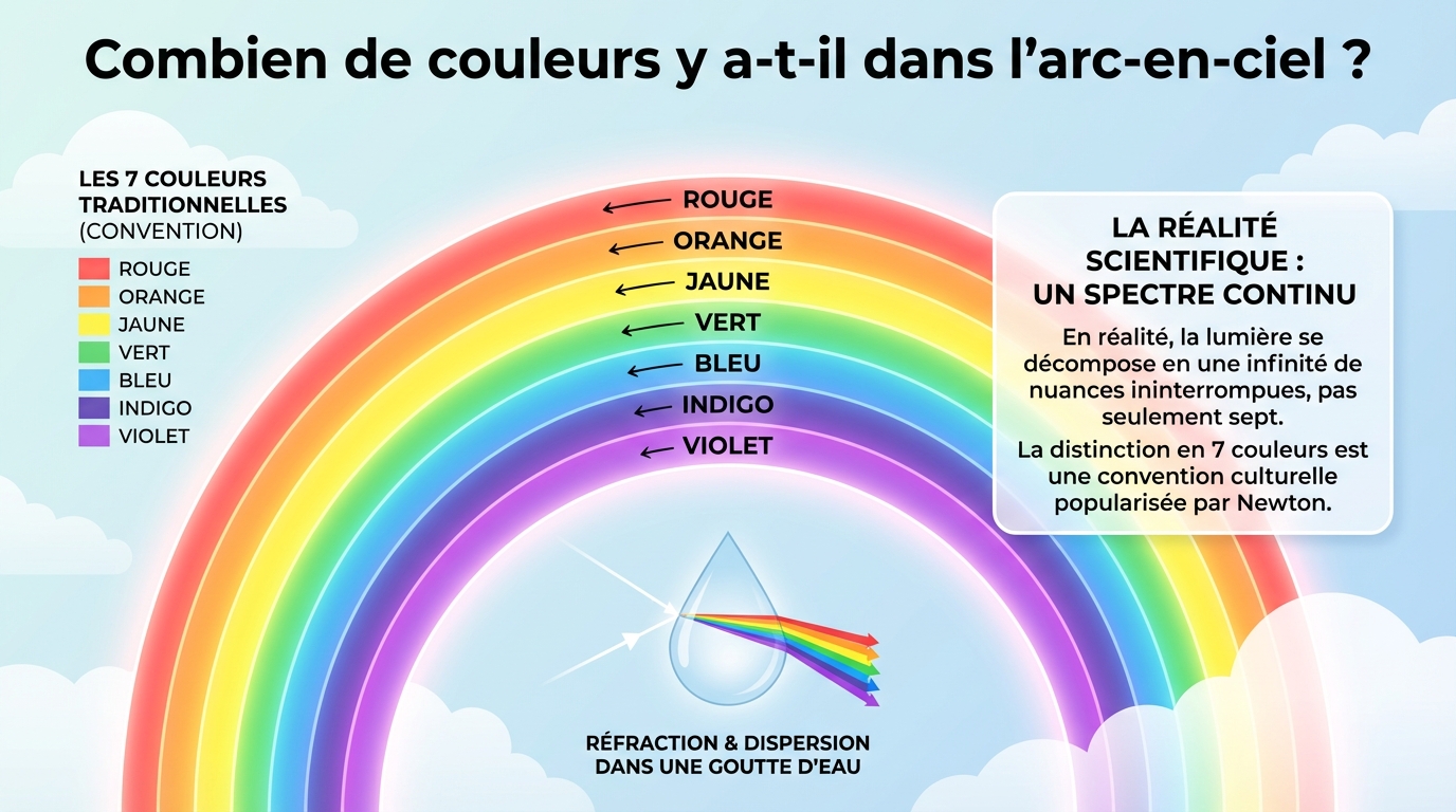 Les couleurs de l’arc-en-ciel