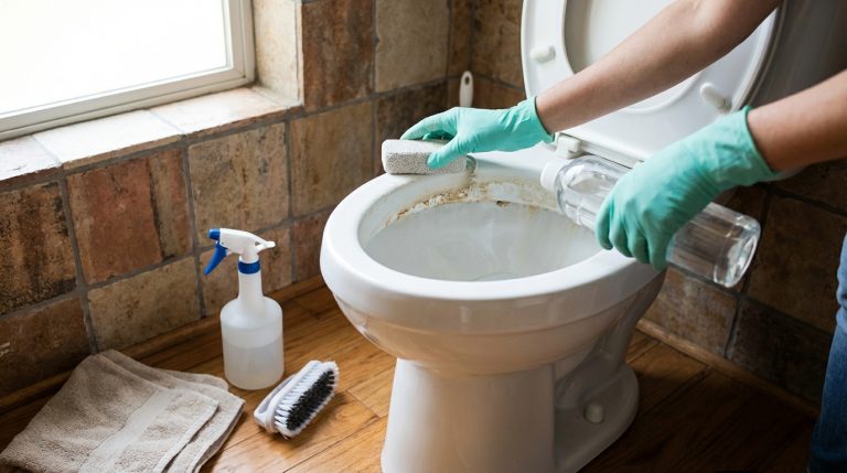 Comment enlever du calcaire incrusté dans les WC facilement