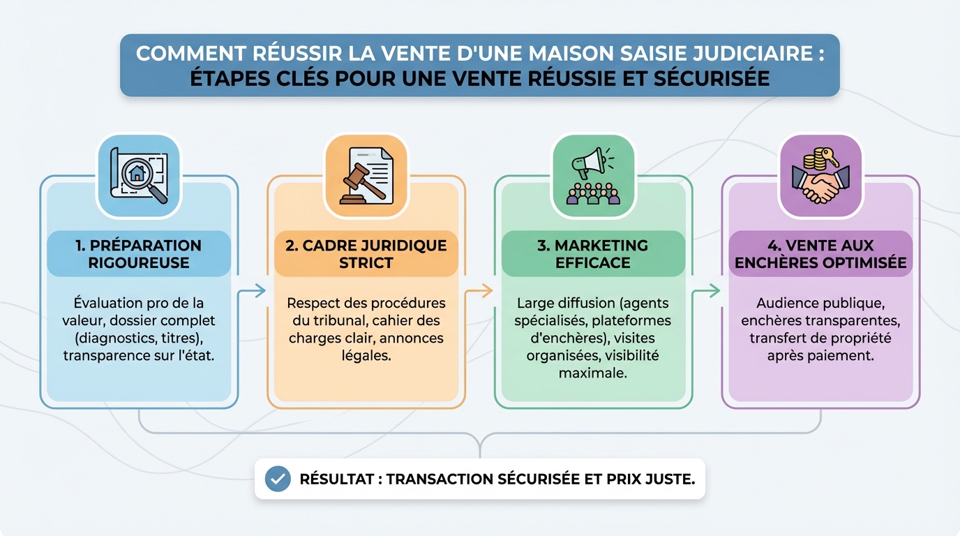 Comment réussir la vente d'une maison saisie judiciaire 1 Le processus de saisie judiciaire