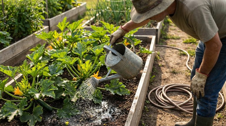 Comment réussir l'arrosage des courgettes facilement
