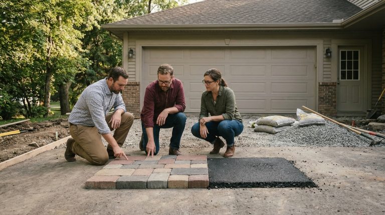 Guide complet pour choisir enrobé et pavés devant garage