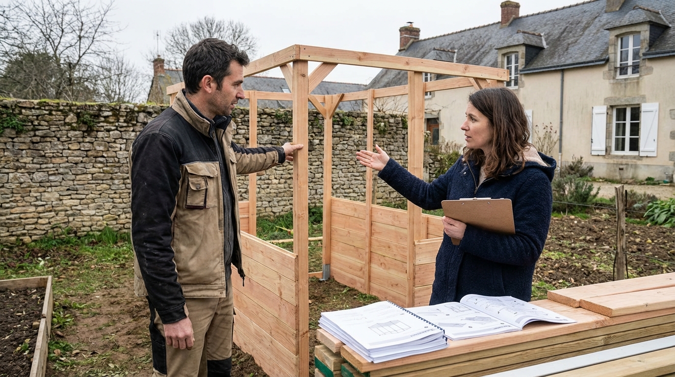 Réglementation sur les abris de jardin démontables en france