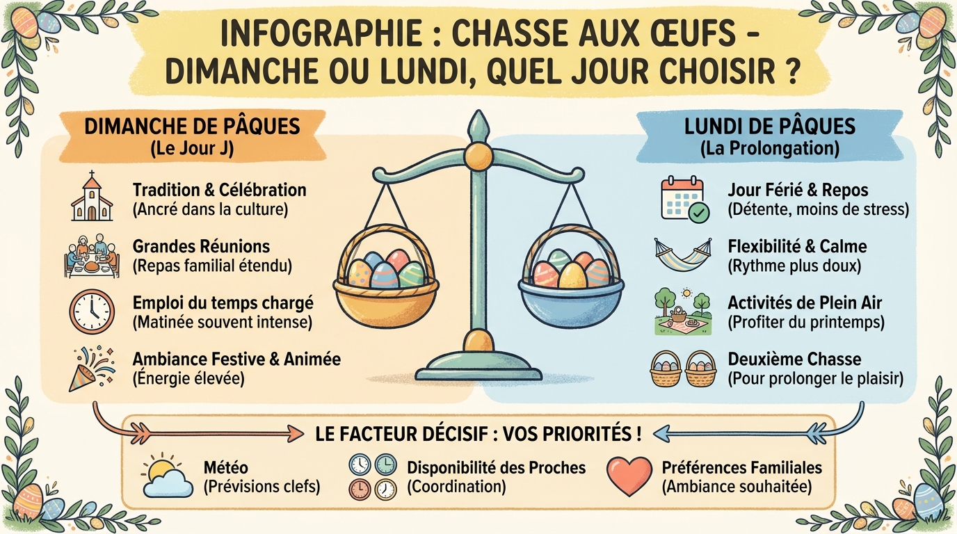 Chasser les œufs le dimanche : avantages et inconvénients