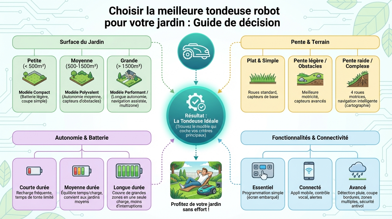 Comparatif des meilleures tondeuses robots