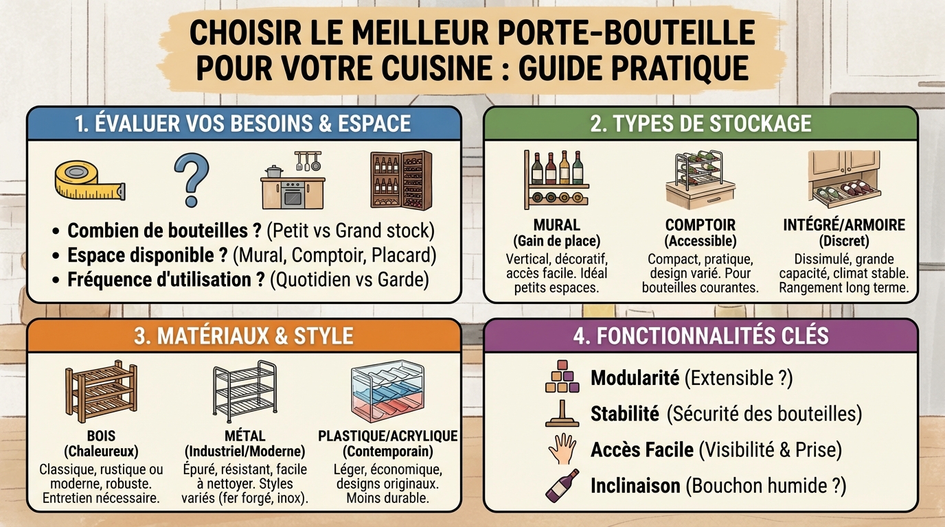 Comment choisir un porte bouteille adapté