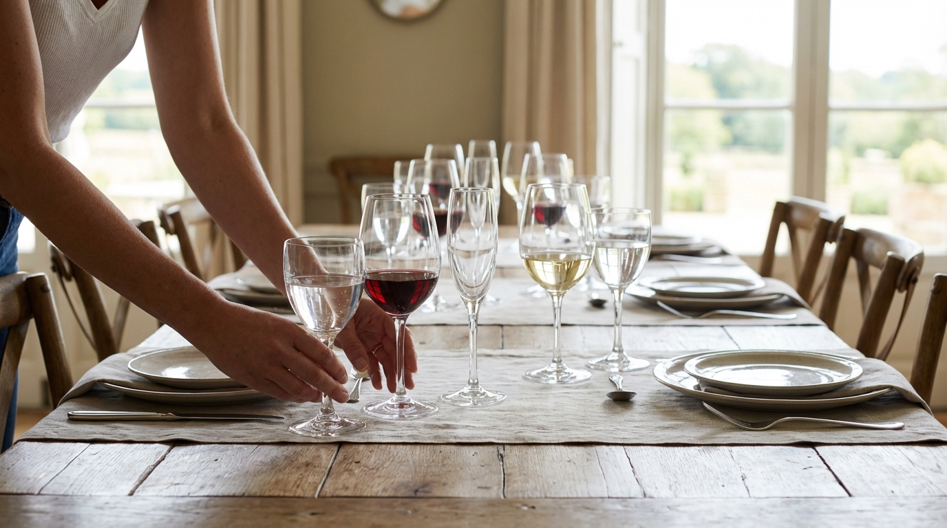 Comment placer les verres sur une table : guide complet