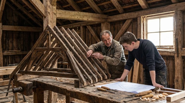 Home 2 Comprendre le schéma de charpente traditionnelle en bois