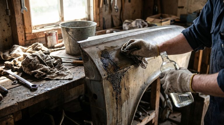 Utiliser du vinaigre blanc pour enlever le goudron efficacement