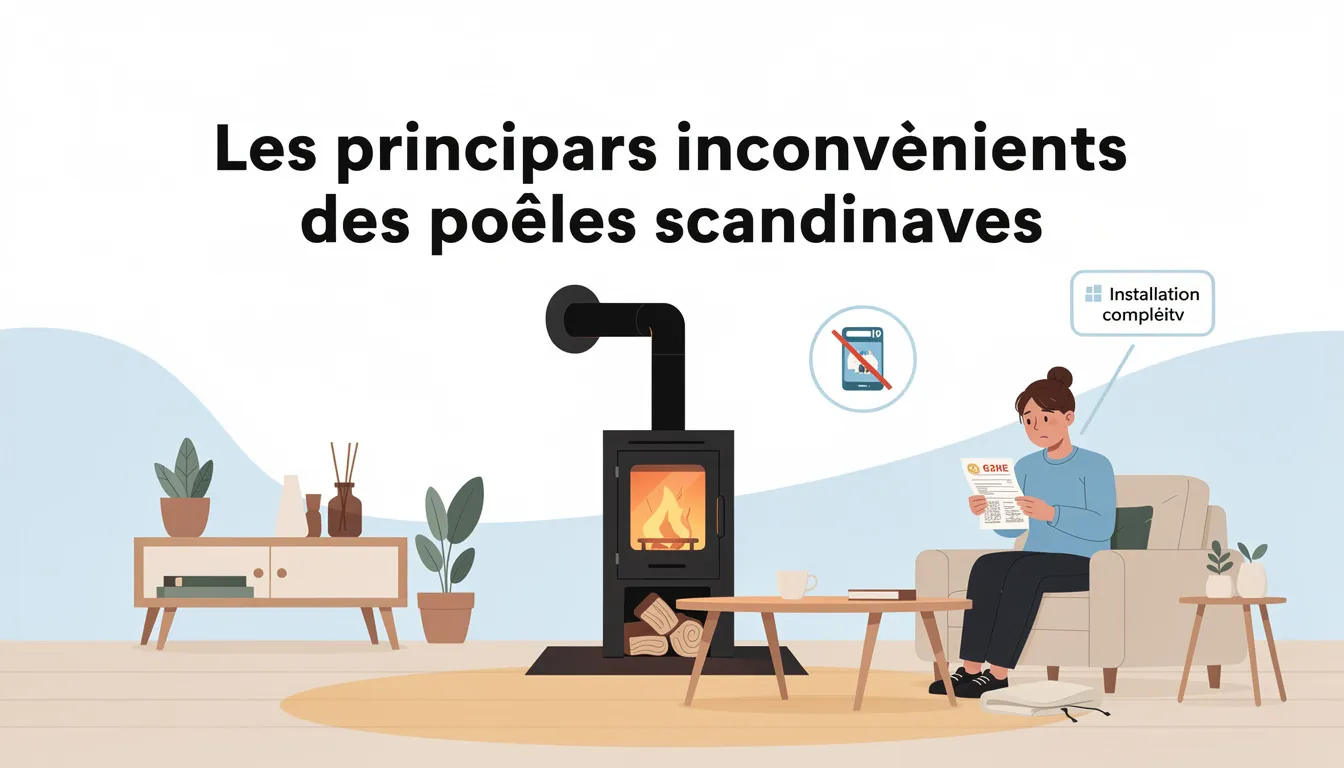 Poêle scandinave : les inconvénients à connaître avant d'acheter 1 Les principaux inconvénients des poêles scandinaves