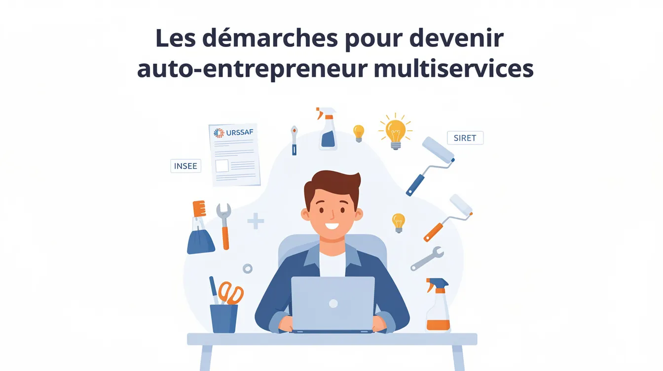 Les démarches pour devenir auto-entrepreneur multiservices