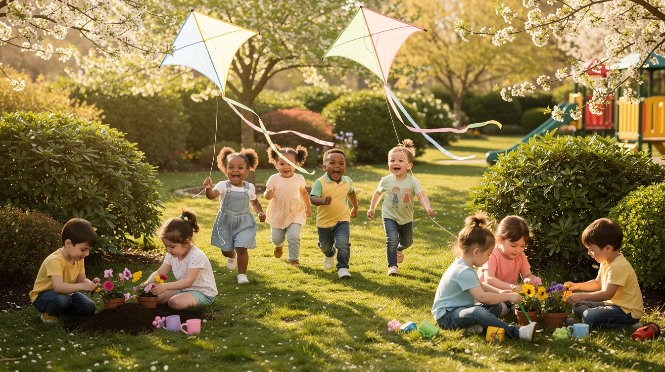 Activités de printemps en crèche : 12 idées créatives