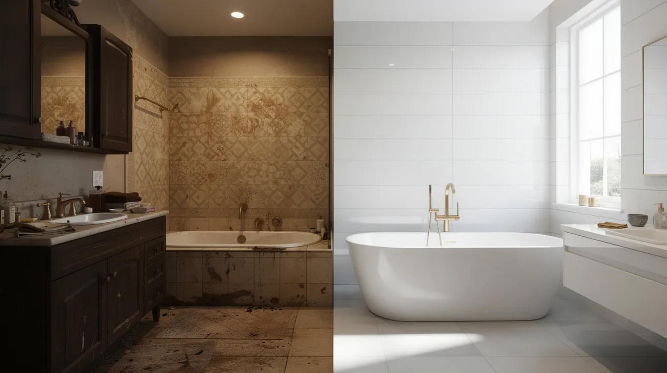 Rénovation salle de bains avant après : 5 transformations inspirantes