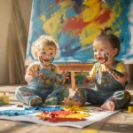 Activités peinture pour les 2-3 ans : 10 techniques amusantes