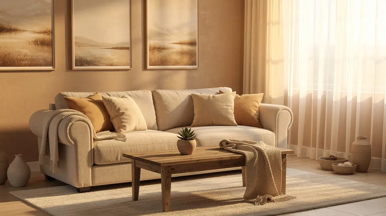 Peinture couleur sable chaud : 7 inspirations déco qui réchauffent