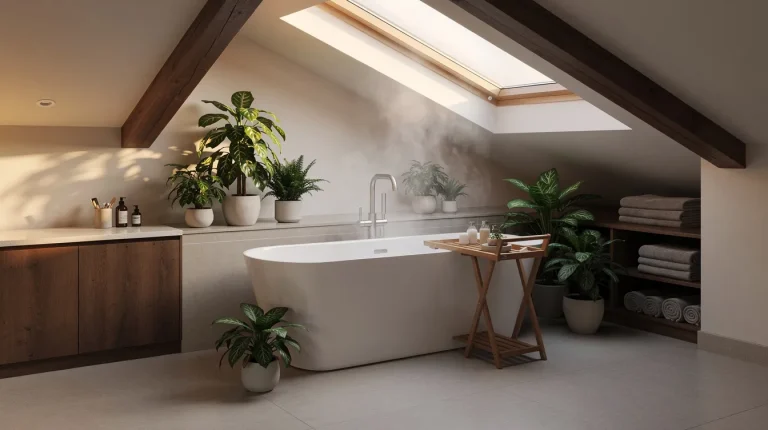 Home 2 Salle de bain sous comble 4m2 : 7 astuces pour réussir votre aménagement
