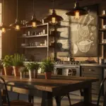 Déco murale cuisine industrielle : 7 idées inspirantes