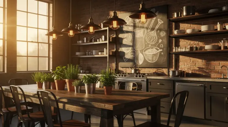 Déco murale cuisine industrielle : 7 idées inspirantes