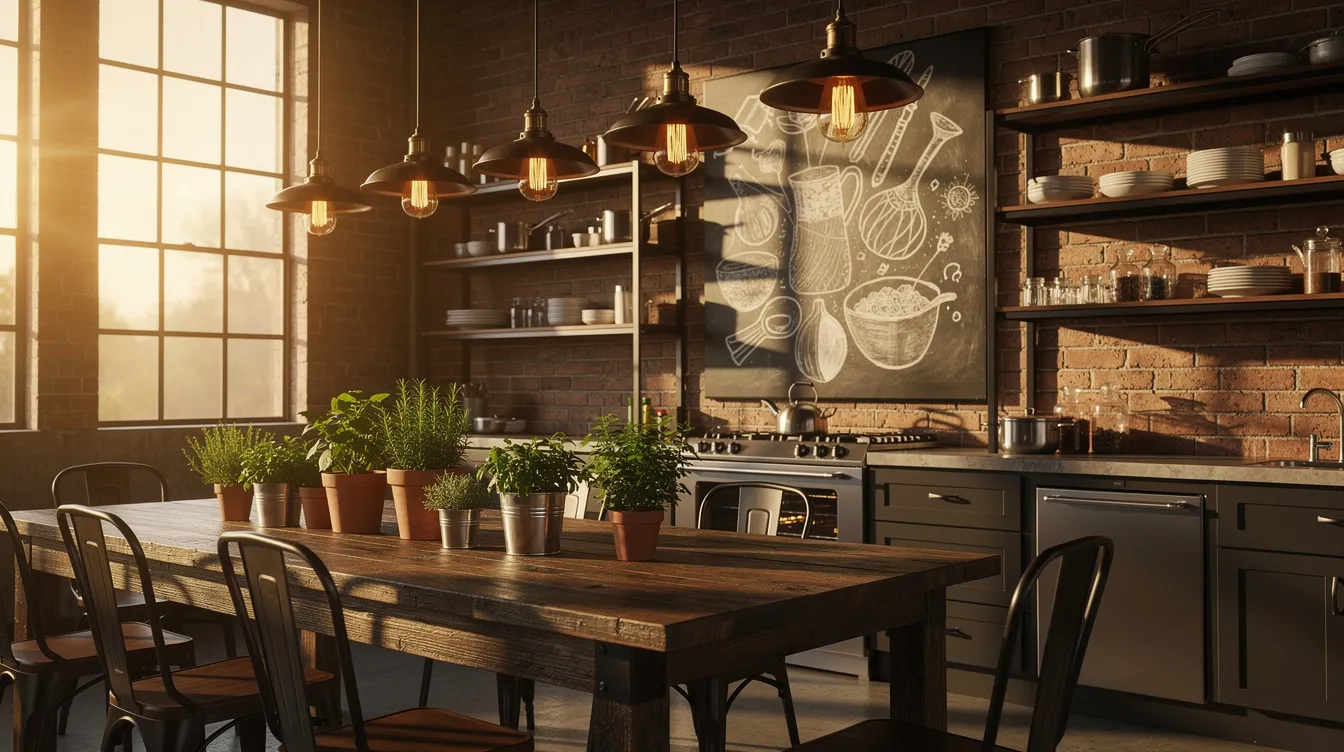 Déco murale cuisine industrielle : 7 idées inspirantes